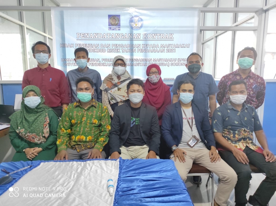 Dosen UNIMUDA Sorong Menandatangani Kontrak Penelitian dan Pengabdian Sumber Dana DRPM Tahun 2021