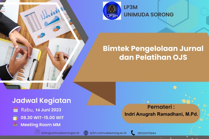 Undangan BIMTEK Pengelolaan Jurnal dan Pelatihan OJS